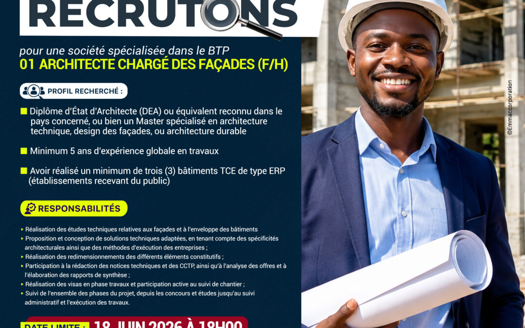 Un Architecte chargé des façades (F/H)