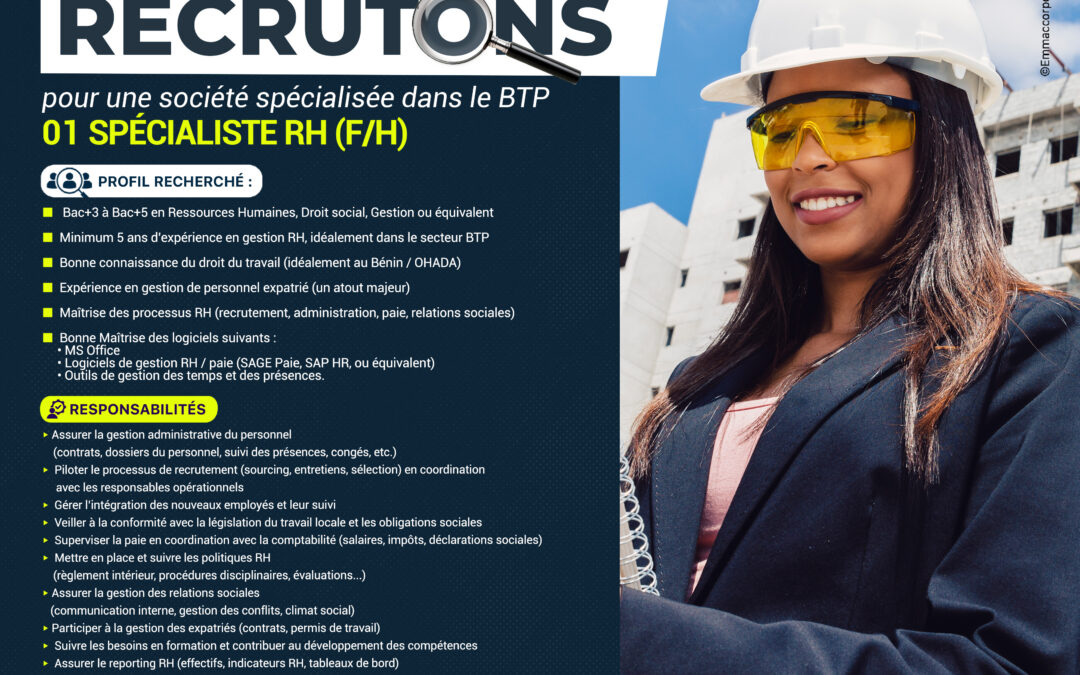 Un Spécialiste RH (F/H)